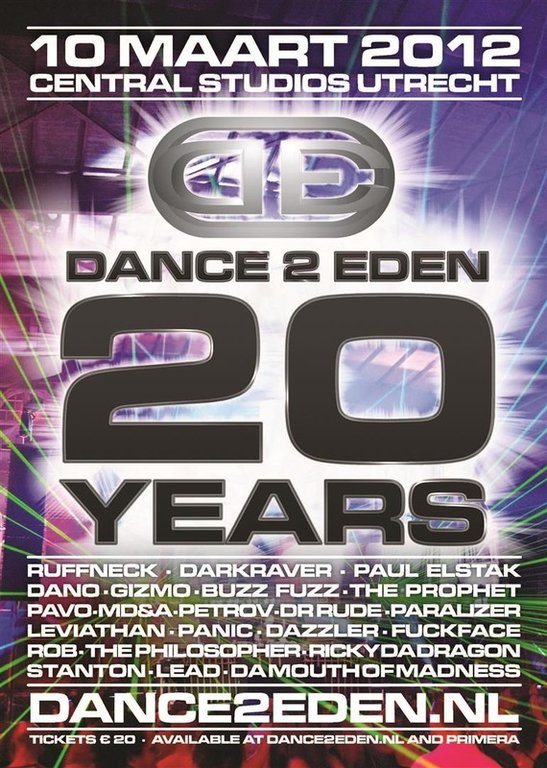 20 years Dance 2 Eden